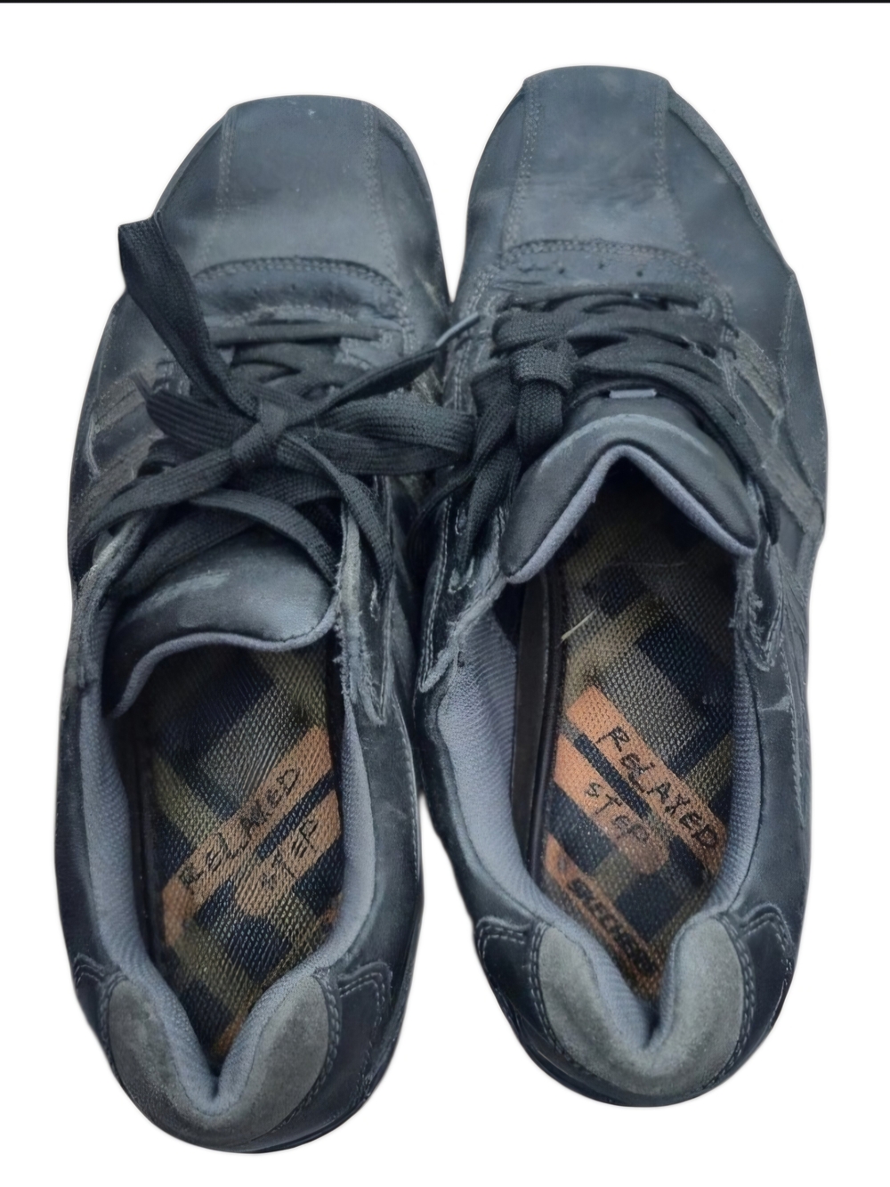 Sketchers Men's Black Lace-Up Casual Sneakers